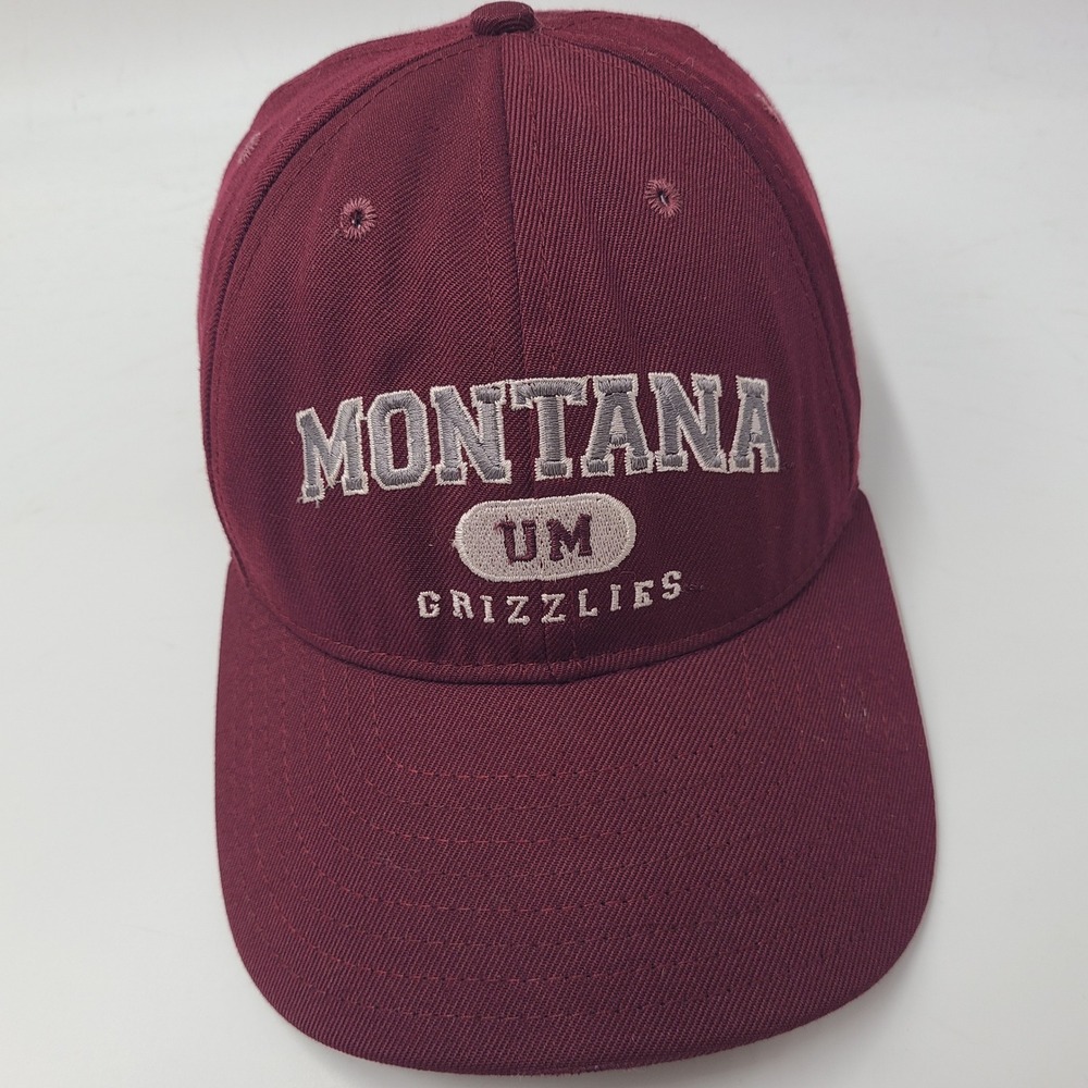 Vintage Montana Grizzlies Hat Snapback Classic Sportswear Maroon Gray NCAA Men